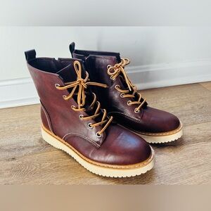 Madden Girl Kent Women's Combat Boots - Brown Size 9.5